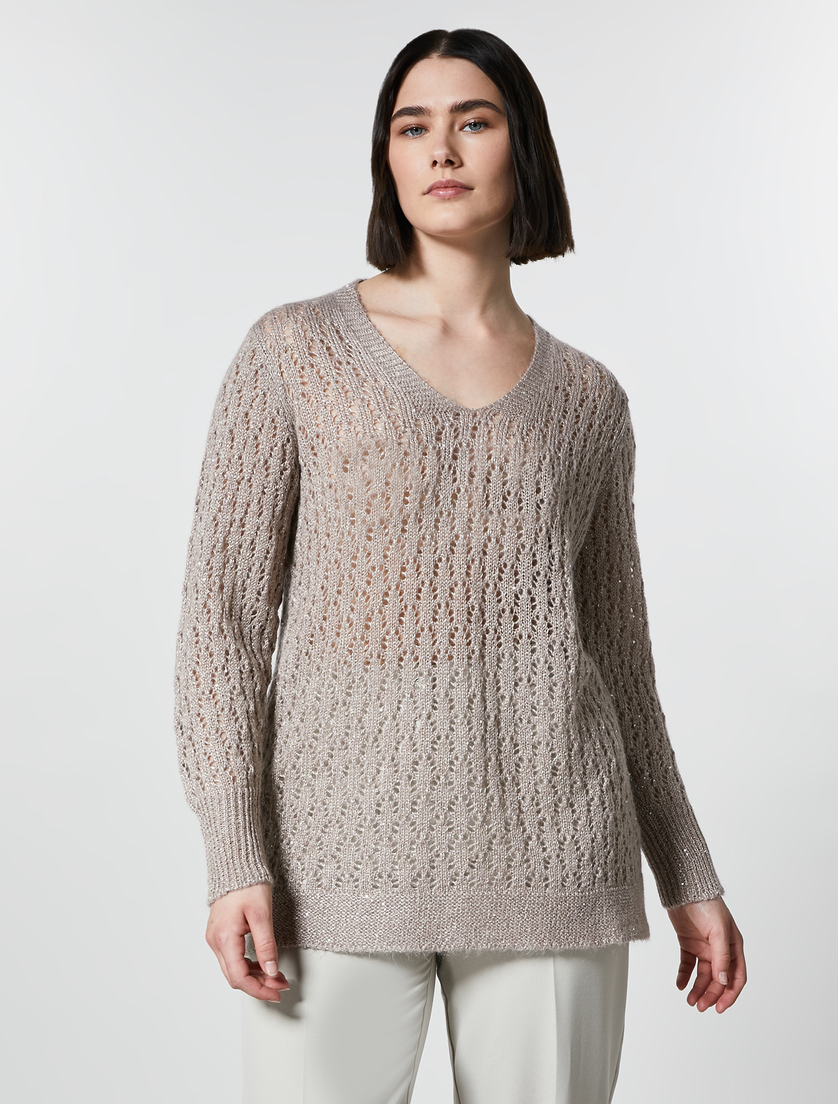 Mohair-blend sweater - Pink - Marina Rinaldi