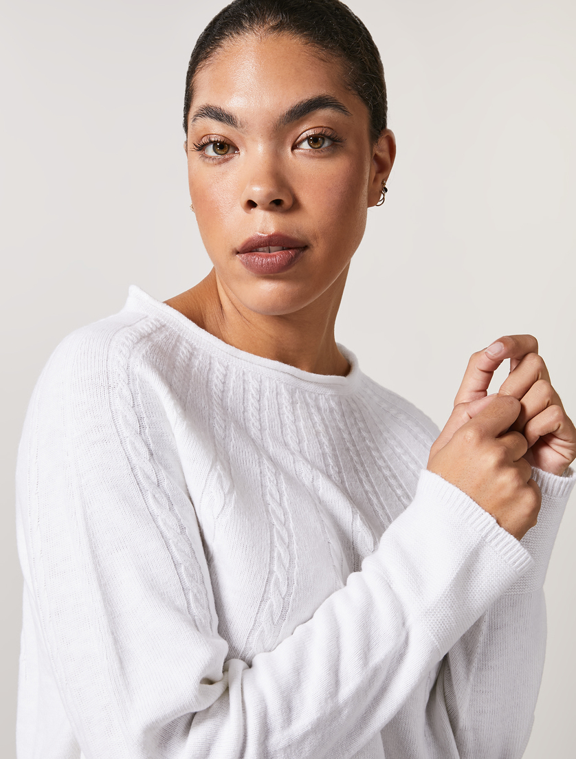Pullover aus Kaschmirmischung - Weiß - Marina Rinaldi - 2