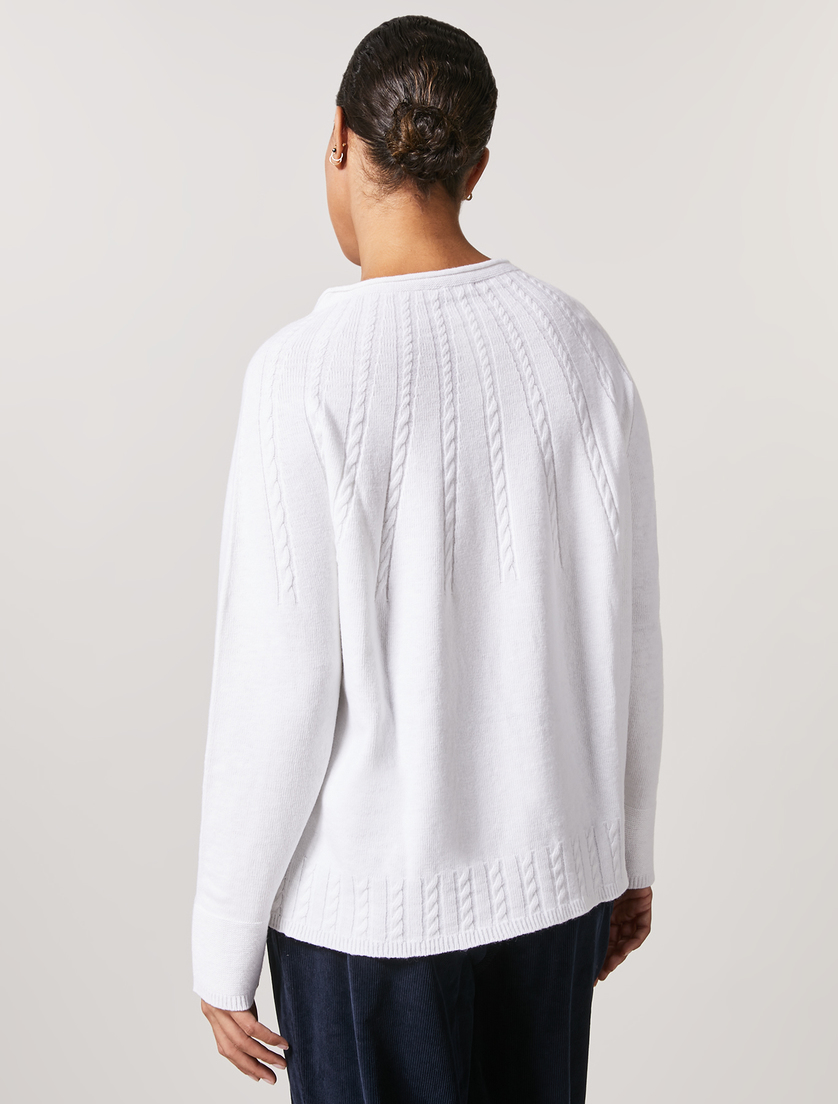 Pullover aus Kaschmirmischung - Weiß - Marina Rinaldi - 3