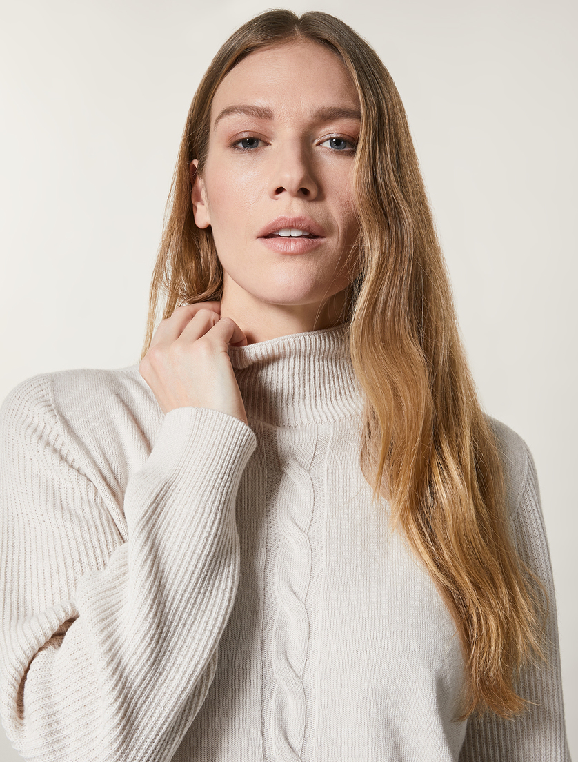 Cashmere-blend sweater - Dark beige - Marina Rinaldi - 2