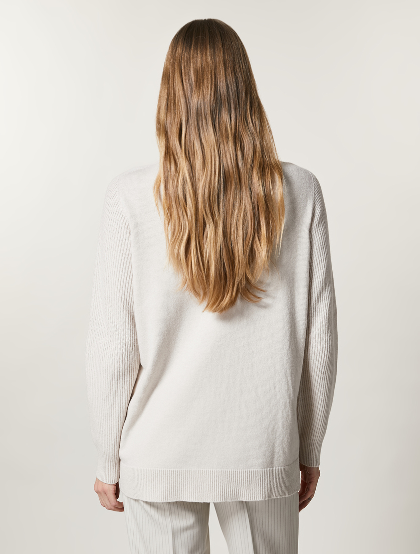 Cashmere-blend sweater - Dark beige - Marina Rinaldi - 3