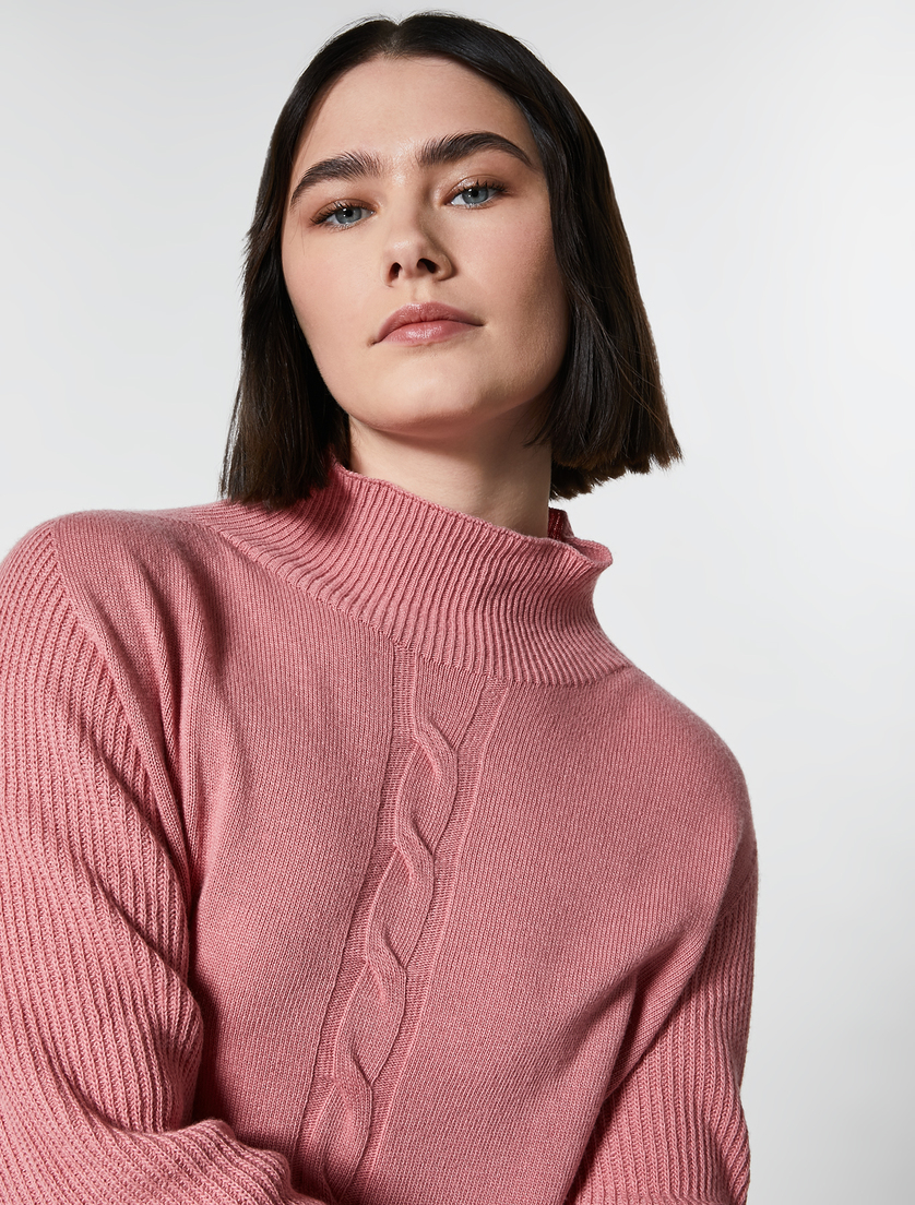 Maglia in misto cachemire - Rosa - Marina Rinaldi - 2