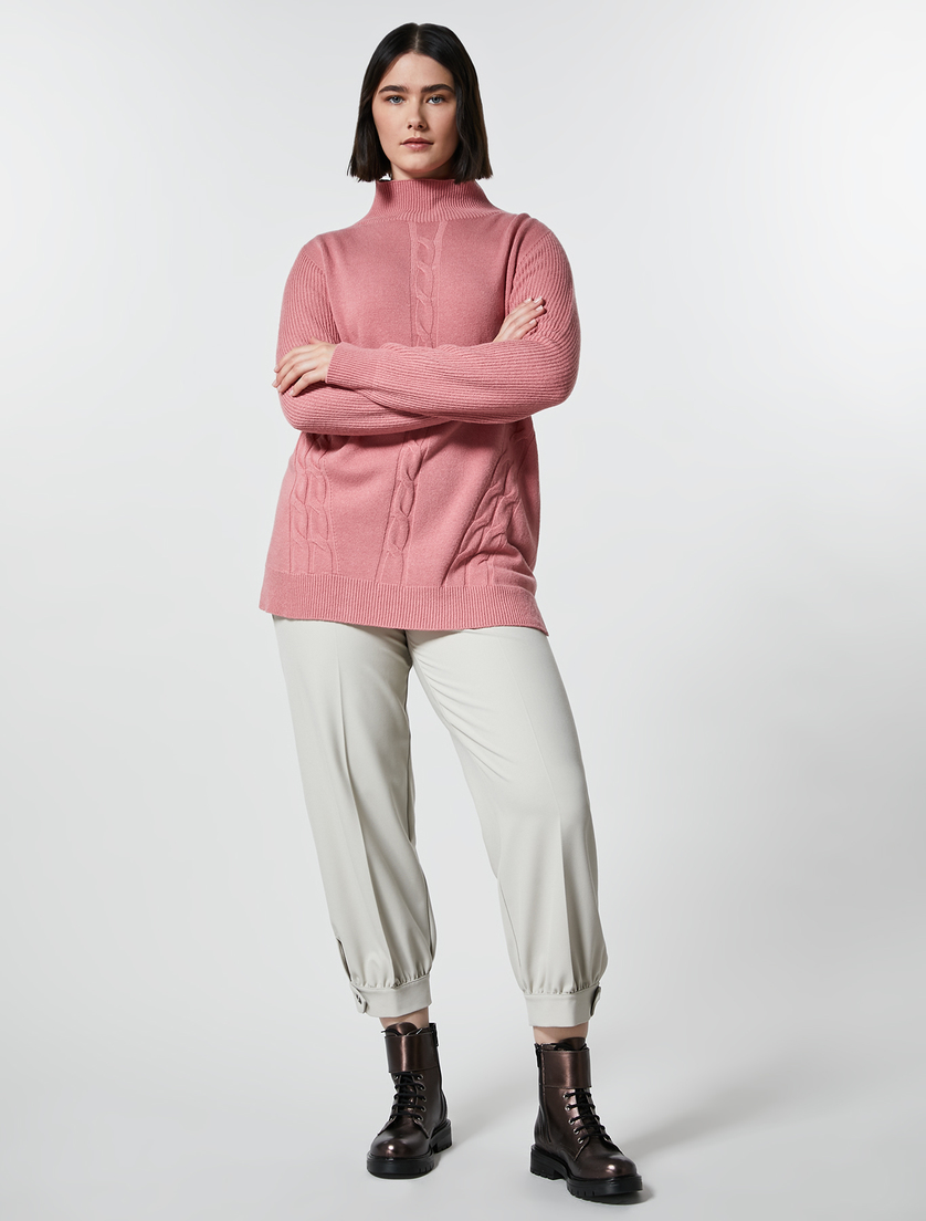 Maglia in misto cachemire - Rosa - Marina Rinaldi - 4