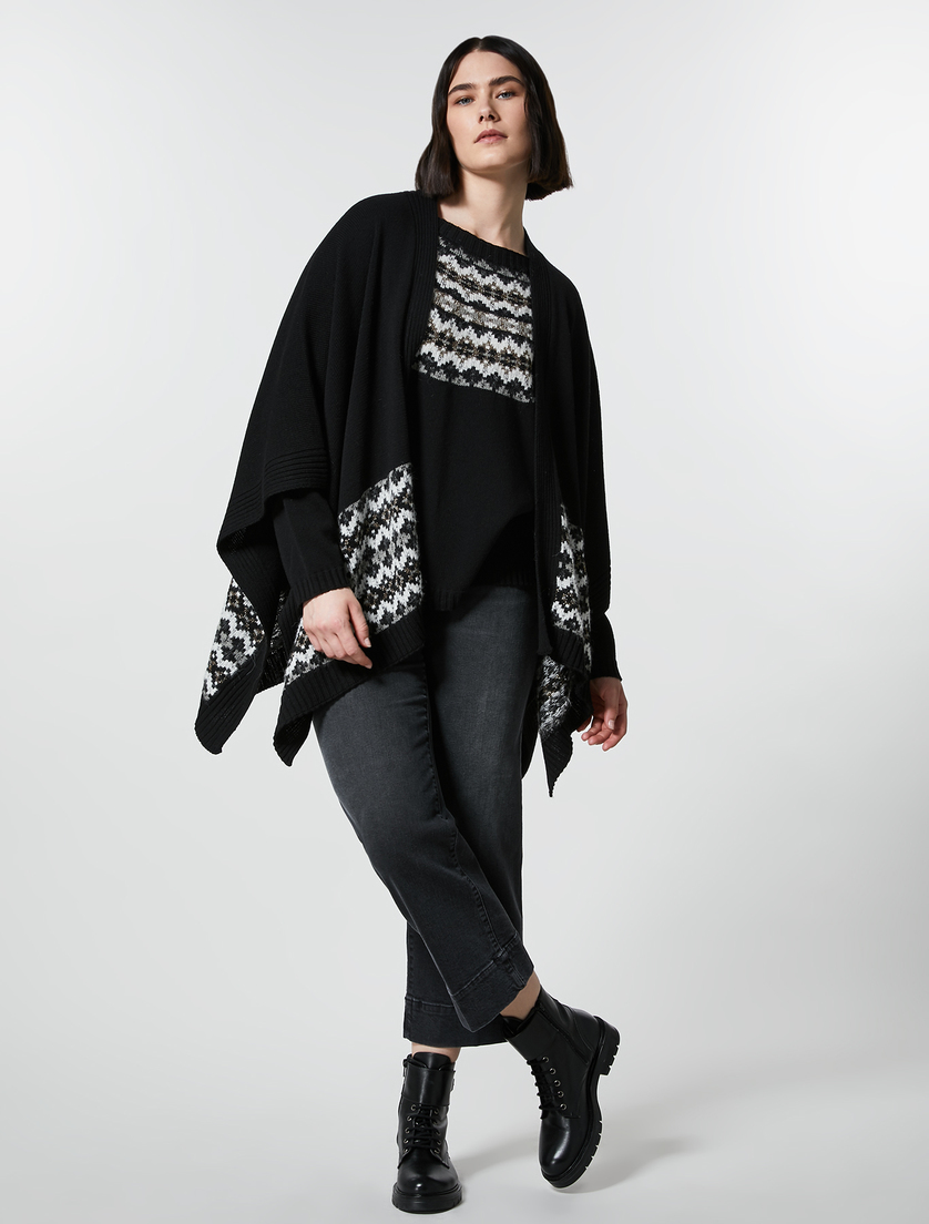 Jacquard sweater - Black - Marina Rinaldi - 4