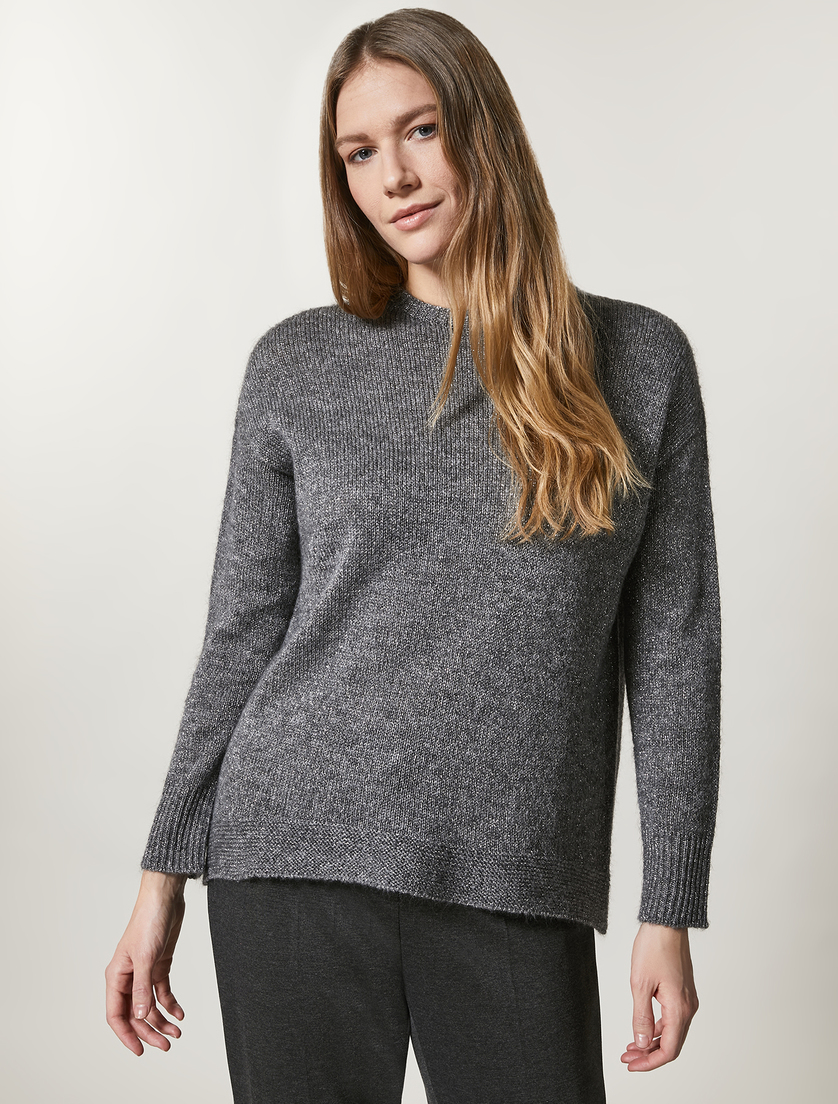 Pullover aus Viskose und Mohair - Dunkelgrau - Marina Rinaldi