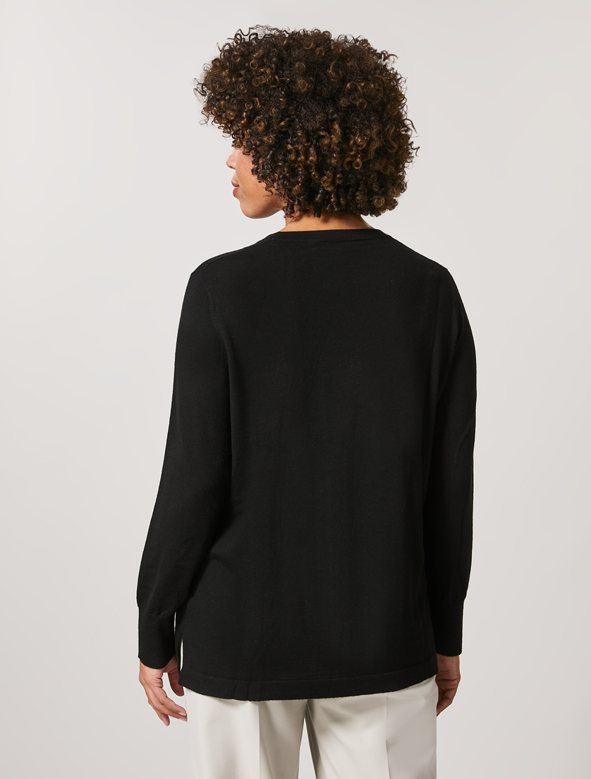 Pullover aus reiner Wolle - Schwarz - Marina Rinaldi - 3