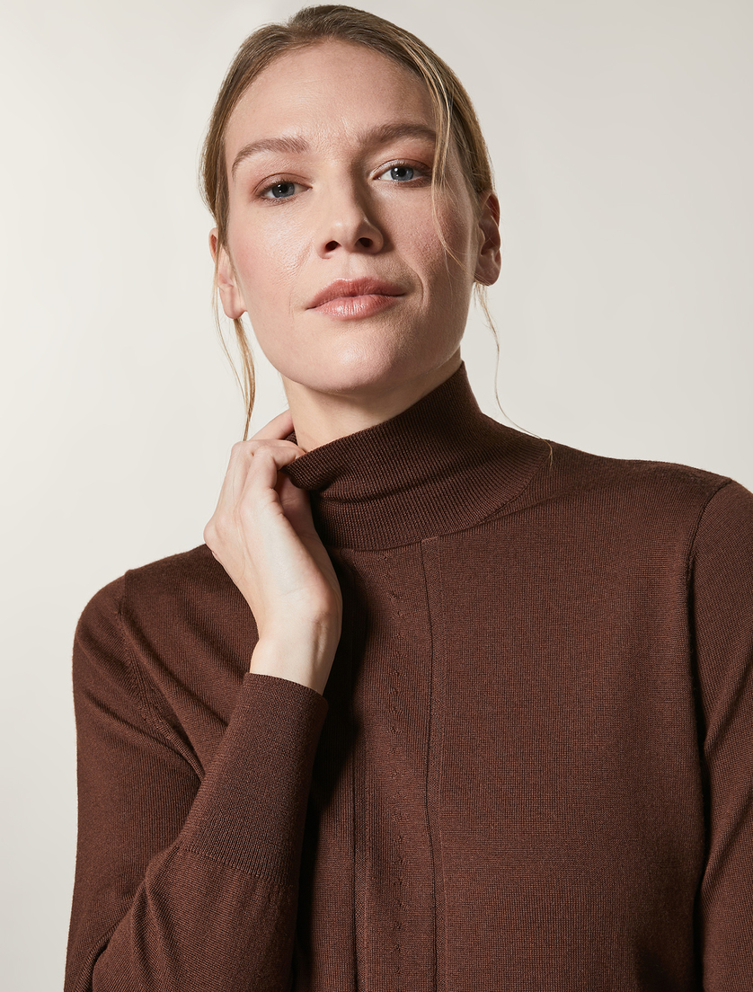 Pure wool sweater - Brown - Marina Rinaldi - 2