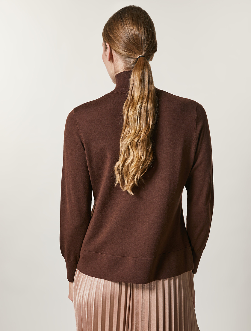 Pure wool sweater - Brown - Marina Rinaldi - 3