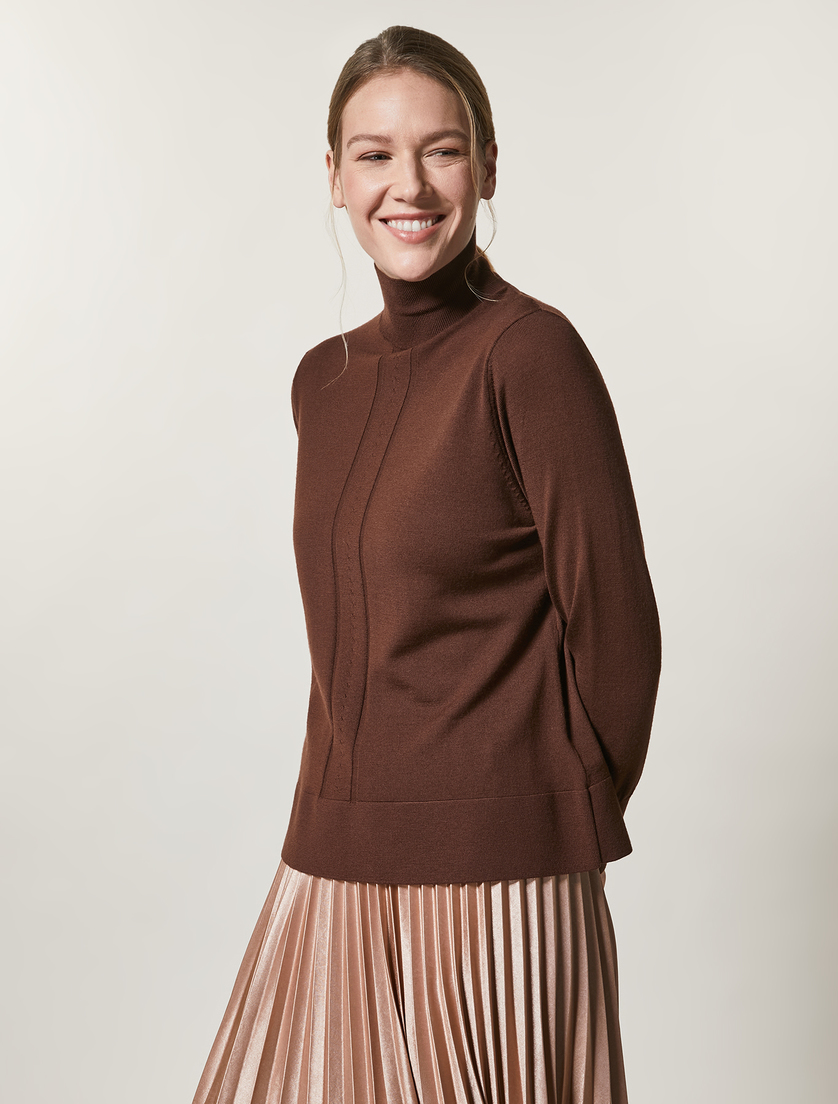Pure wool sweater - Brown - Marina Rinaldi