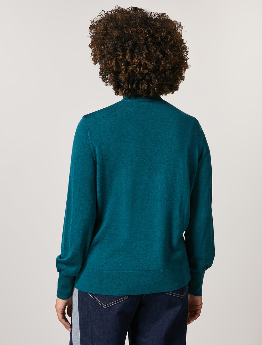 Pure wool sweater - Dark green - Marina Rinaldi - 3