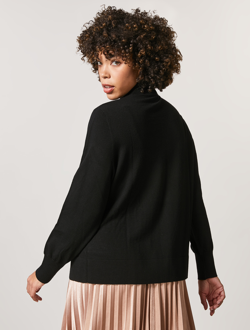 Pullover aus reiner Wolle - Schwarz - Marina Rinaldi - 3