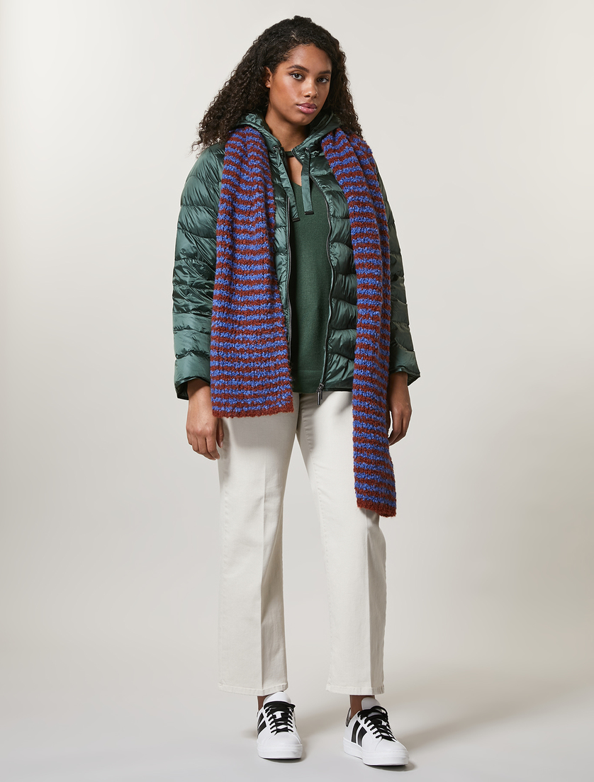 Shining nylon down jacket - Dark green - Marina Rinaldi - 4