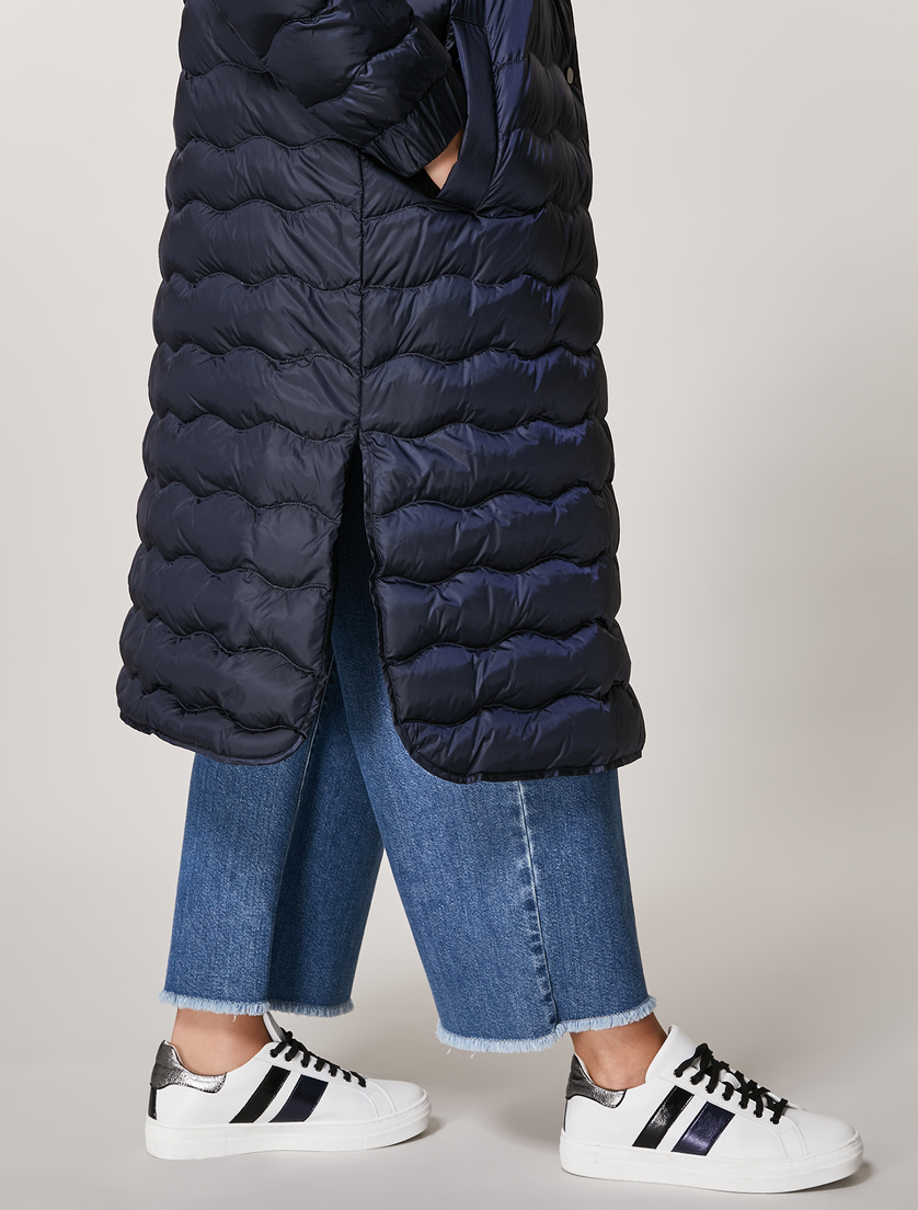 Shining nylon down jacket - Dark navy - Marina Rinaldi - 2