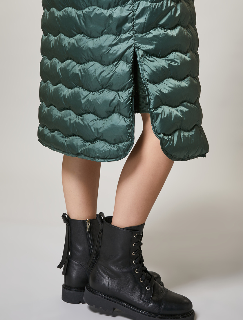 Daunenjacke aus glänzendem Nylon - Dunkelgrün - Marina Rinaldi - 2