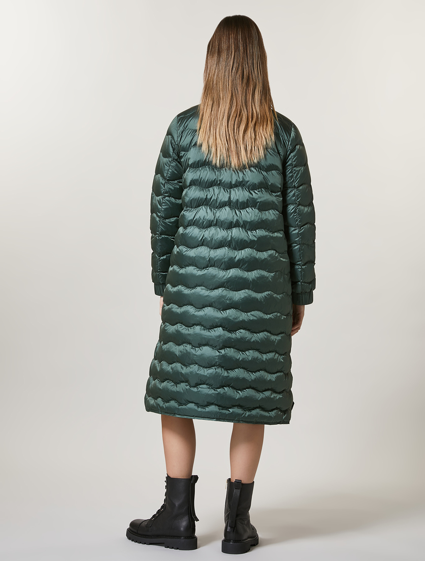 Daunenjacke aus glänzendem Nylon - Dunkelgrün - Marina Rinaldi - 3