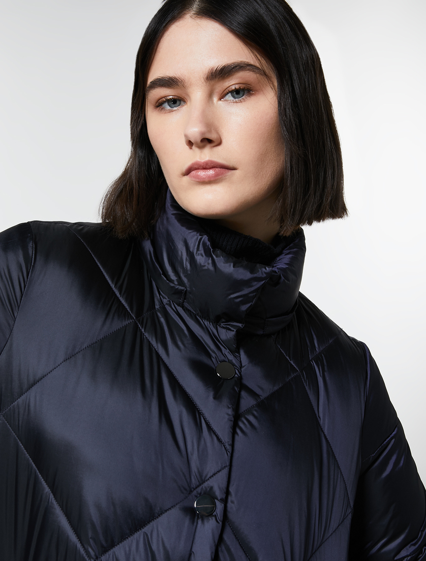 Metal-look down jacket - Dark navy - Marina Rinaldi - 2