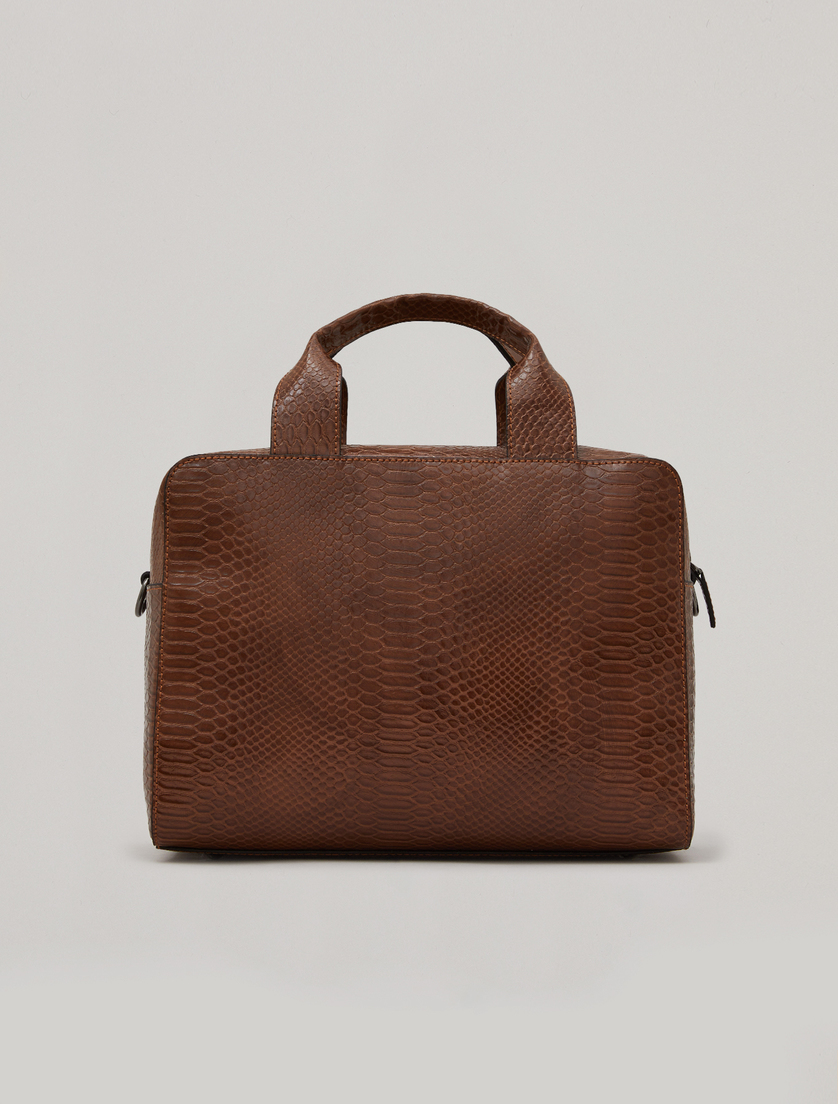 Coated fabric bag - Brown - Marina Rinaldi - 2