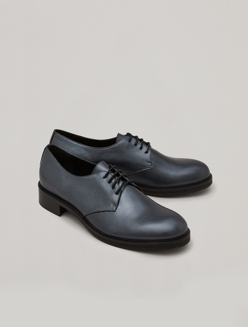 Leather lace-ups - Dark grey - Marina Rinaldi - 2