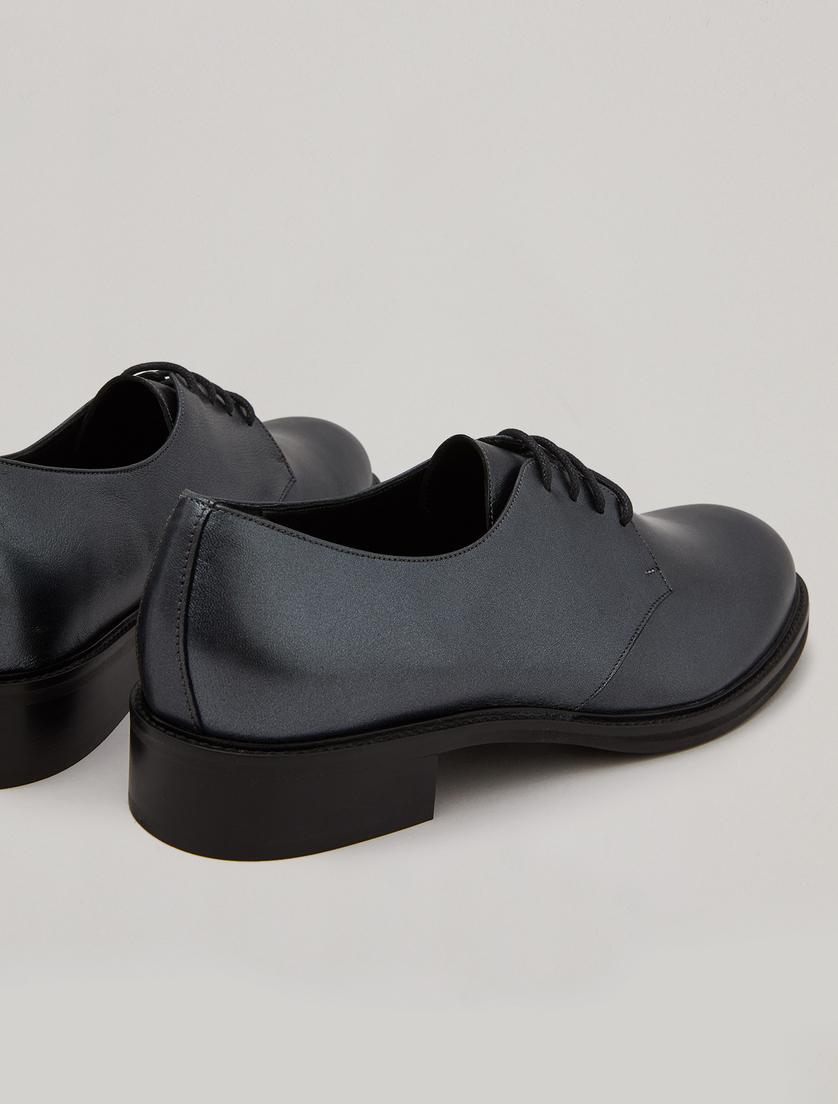 Leather lace-ups - Dark grey - Marina Rinaldi - 3