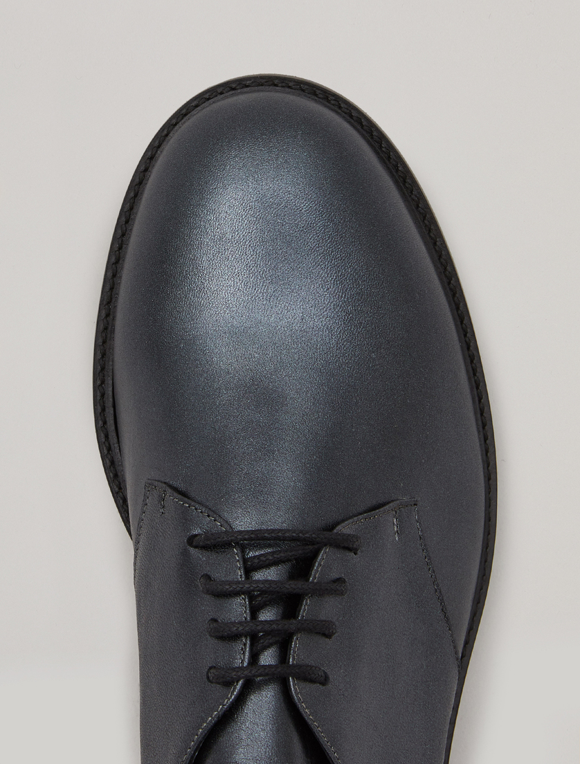 Leather lace-ups - Dark grey - Marina Rinaldi - 4