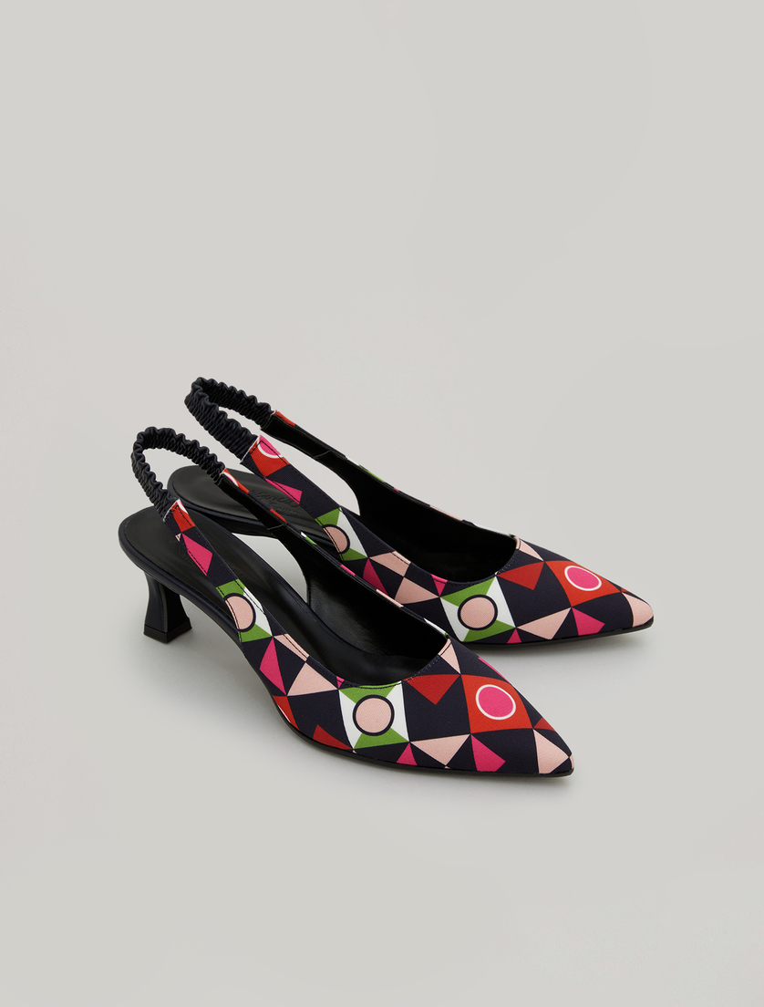 Printed court shoes - Dark navy - Marina Rinaldi - 2