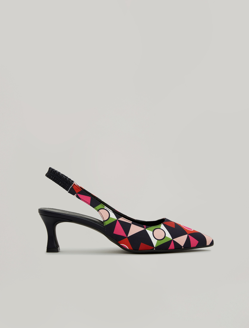 Printed court shoes - Dark navy - Marina Rinaldi