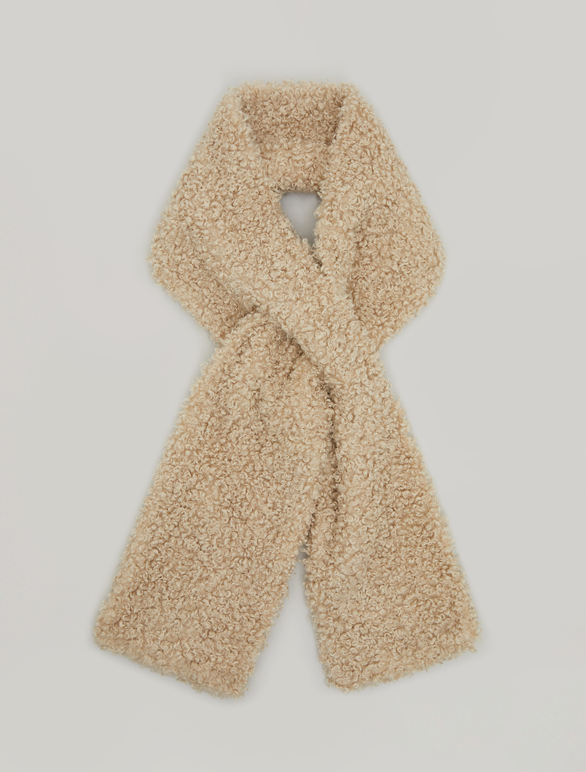 Stola effetto peluche - Beige freddo - Marina Rinaldi