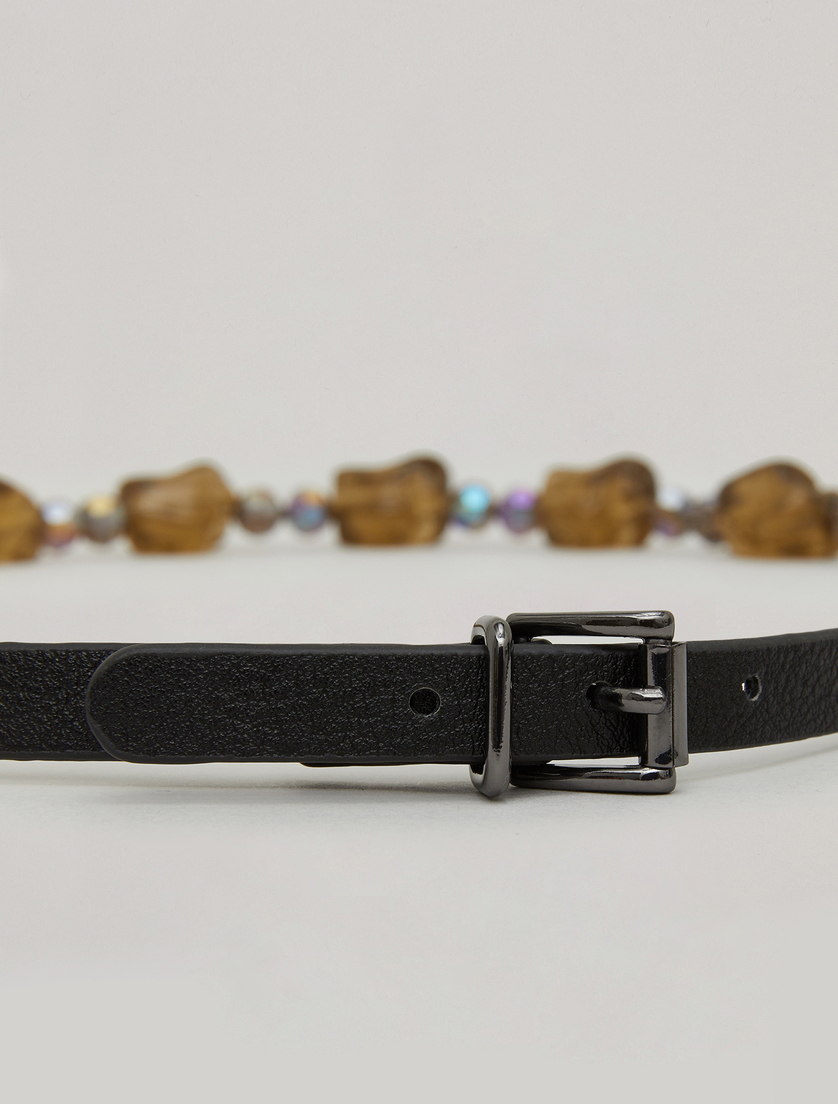 Stone necklace - Medium grey - Marina Rinaldi - 2