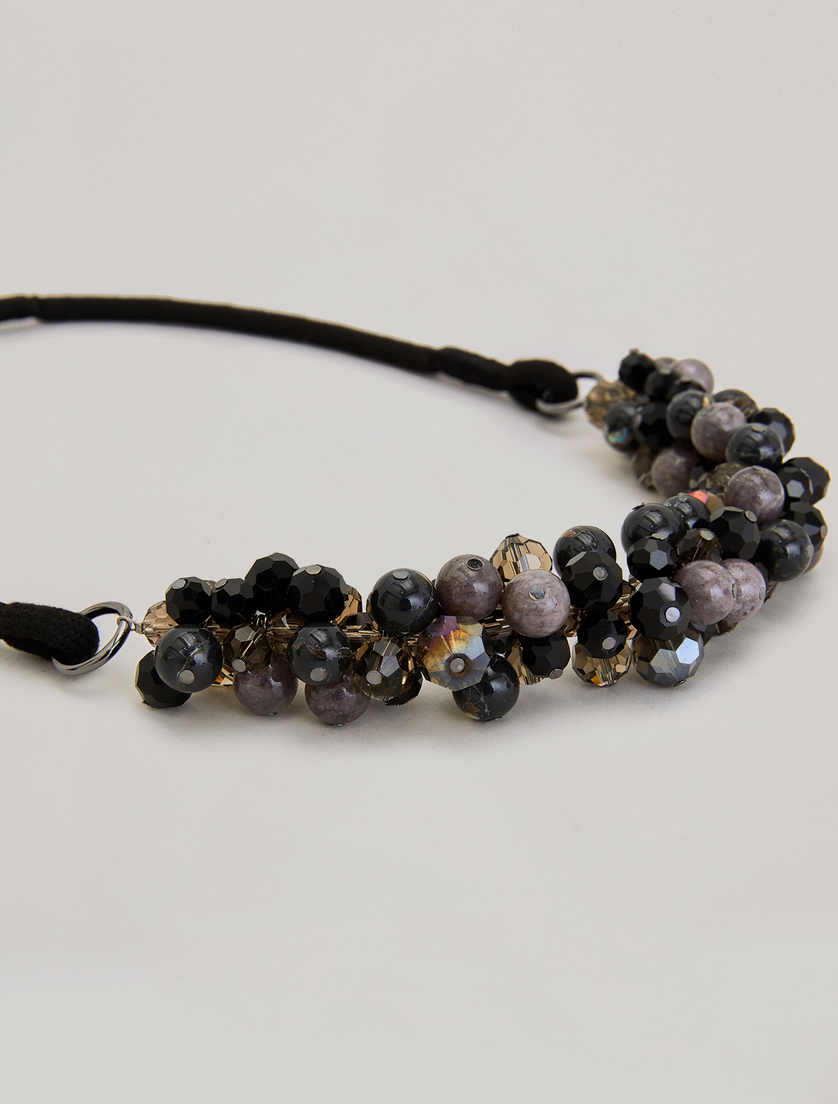 Crystal necklace - Black - Marina Rinaldi - 2