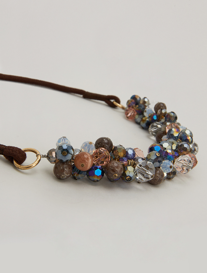 Crystal necklace - Dark navy - Marina Rinaldi - 2