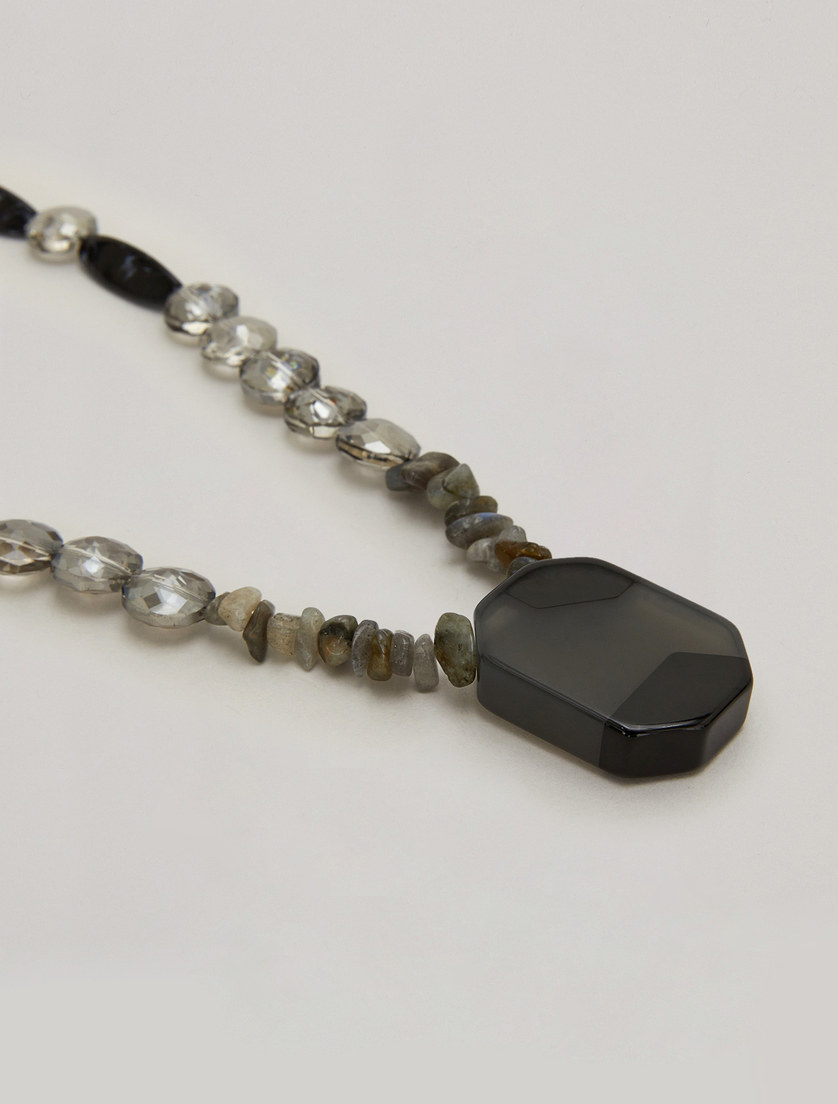 Collana con pietre e cristalli - Nero - Marina Rinaldi - 2
