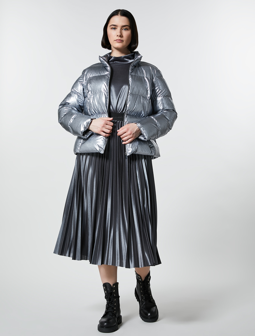 Jupe en jersey plissé - Gris foncé - Marina Rinaldi - 5