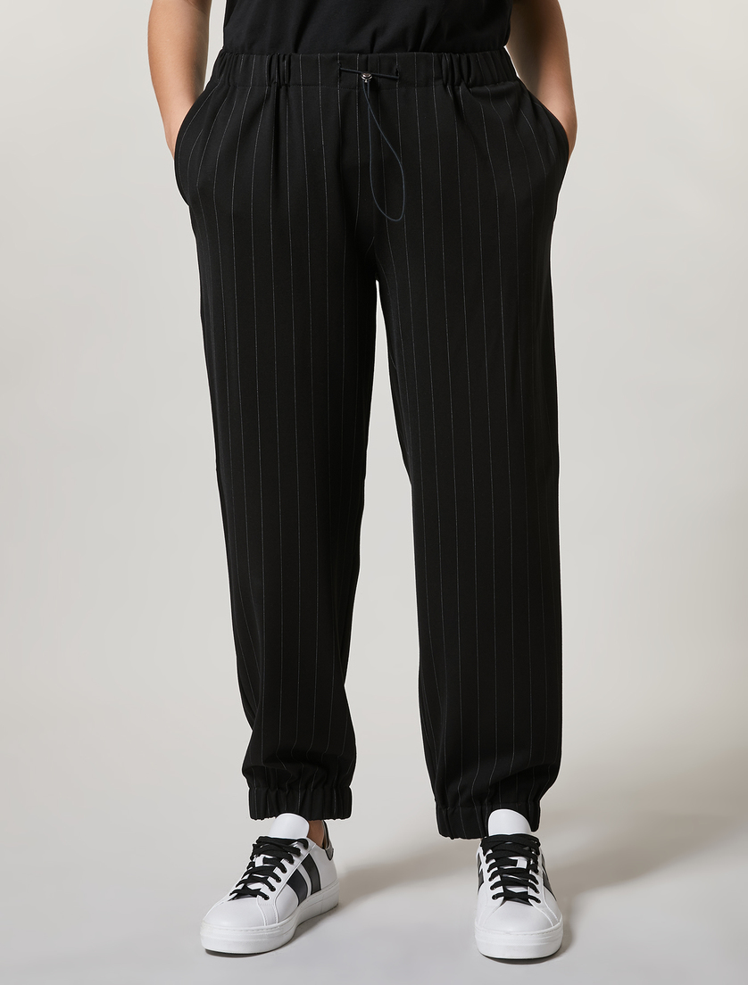 Jersey trousers - Black - Marina Rinaldi - 2