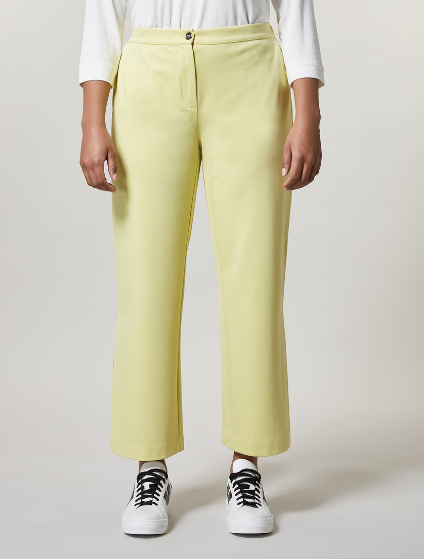 Jersey trousers - Yellow - Marina Rinaldi - 2