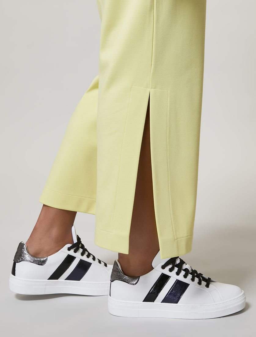 Jersey trousers - Yellow - Marina Rinaldi - 3