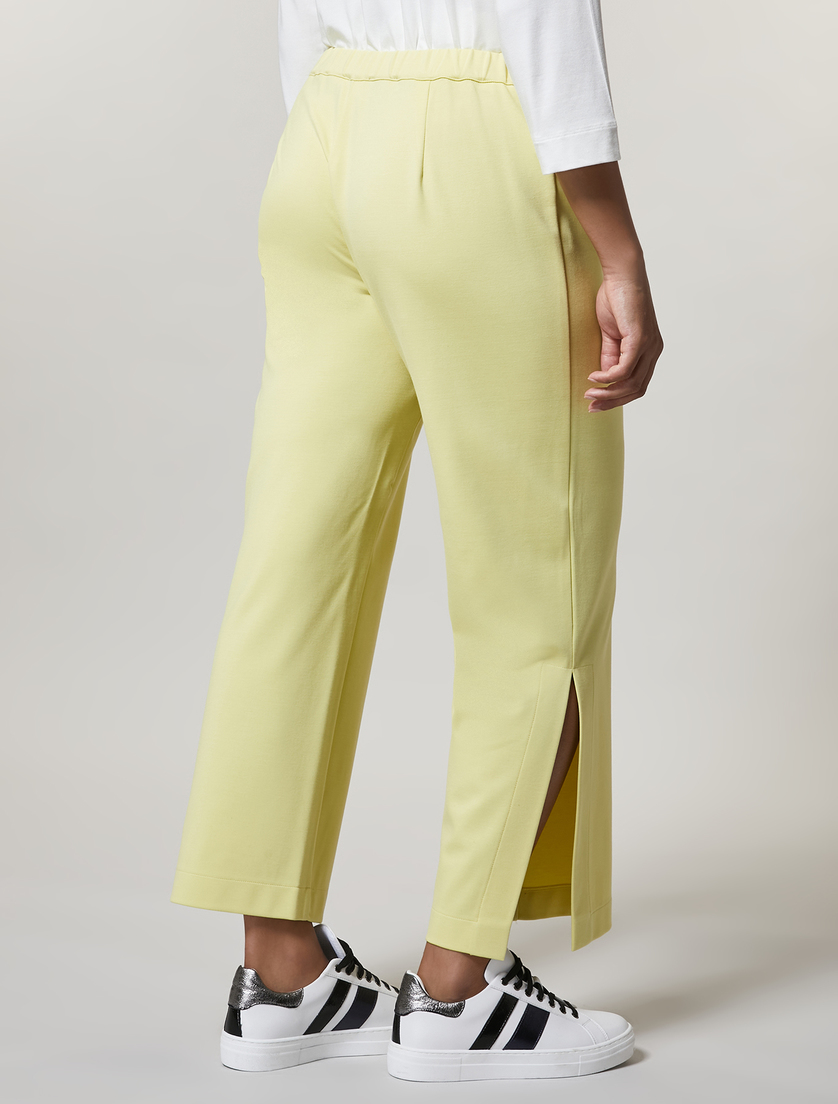 Jersey trousers - Yellow - Marina Rinaldi - 4