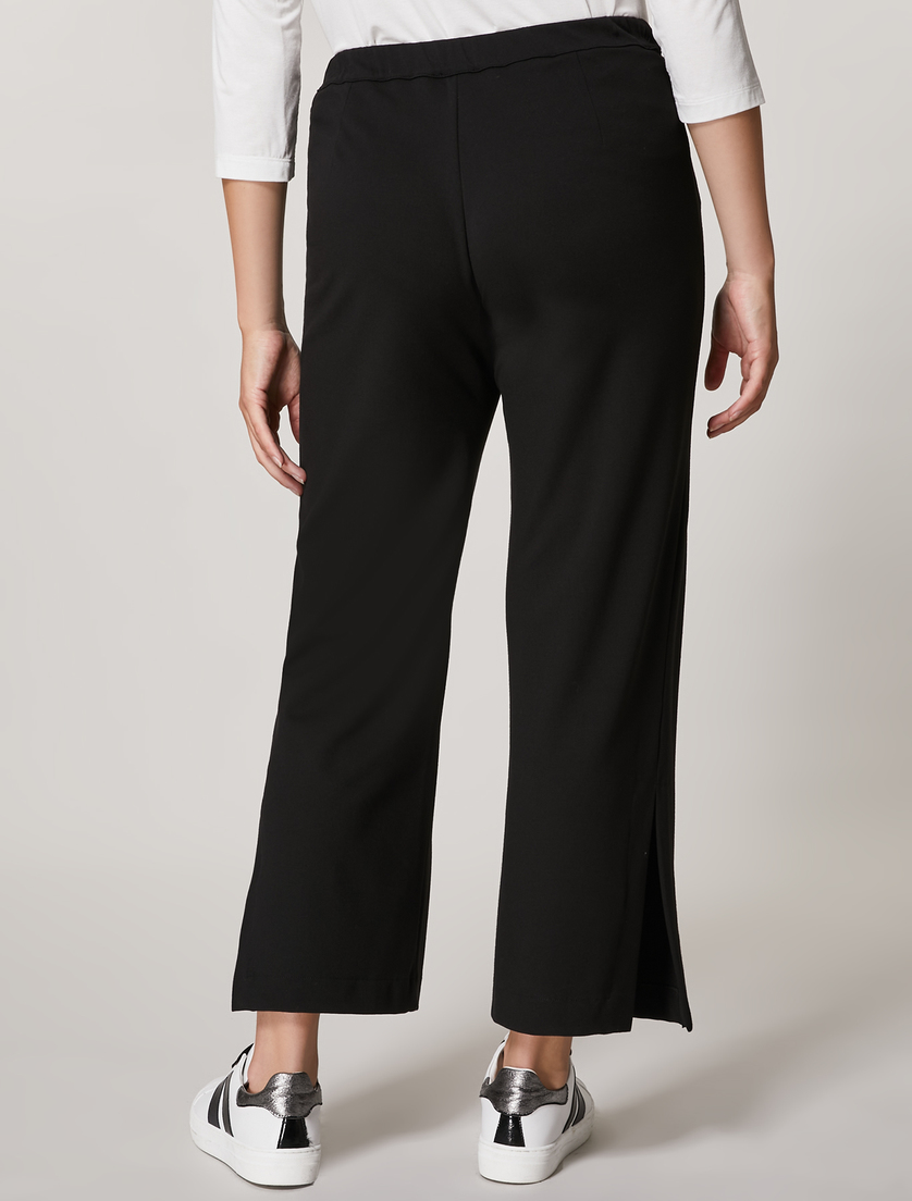Jersey trousers - Black - Marina Rinaldi - 4