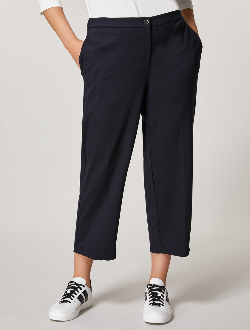Jersey trousers - Dark navy - Marina Rinaldi - 2