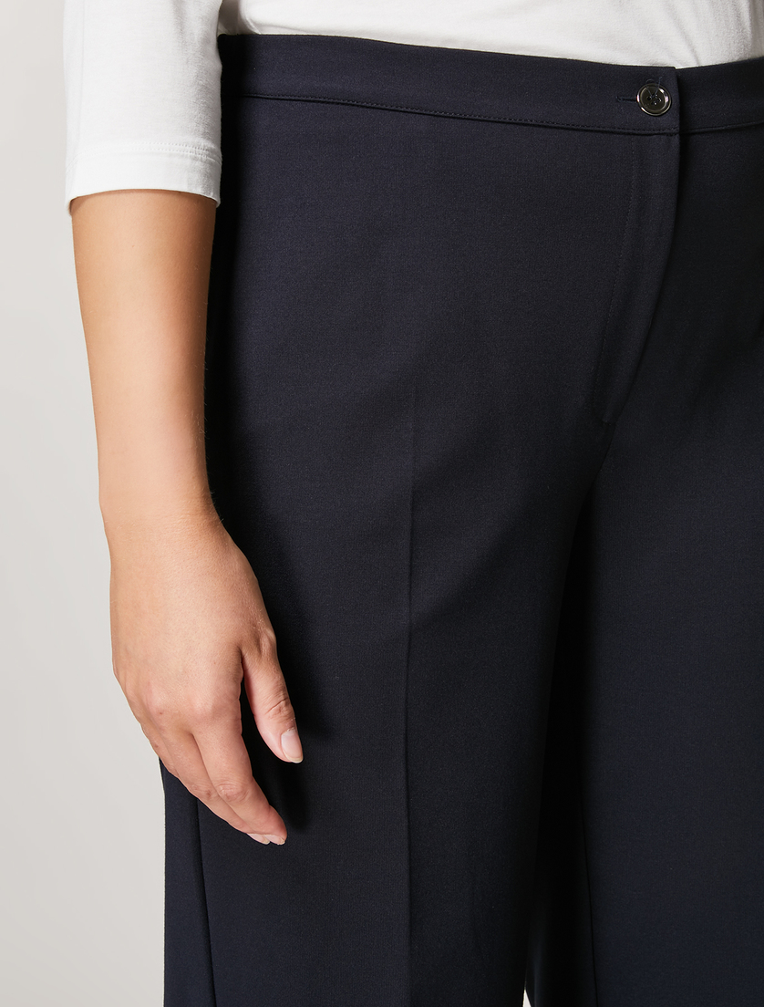 Jersey trousers - Dark navy - Marina Rinaldi - 3