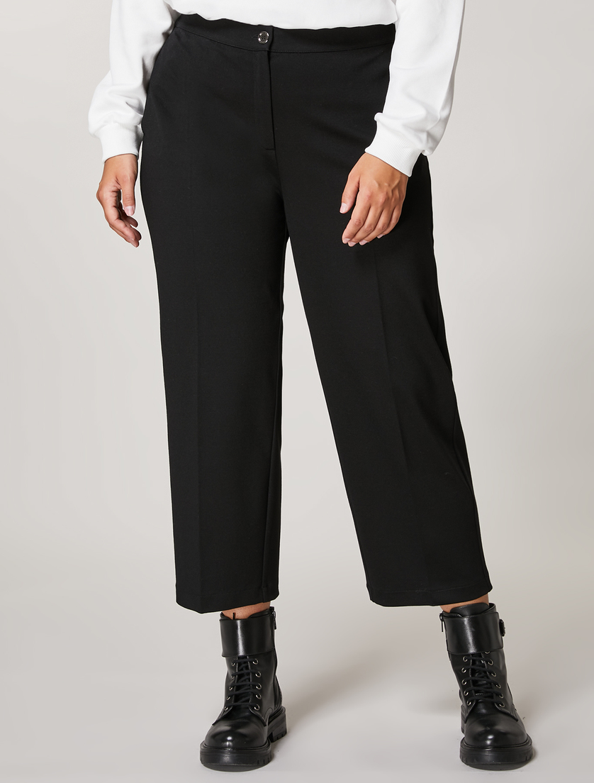 Jersey trousers - Black - Marina Rinaldi - 2