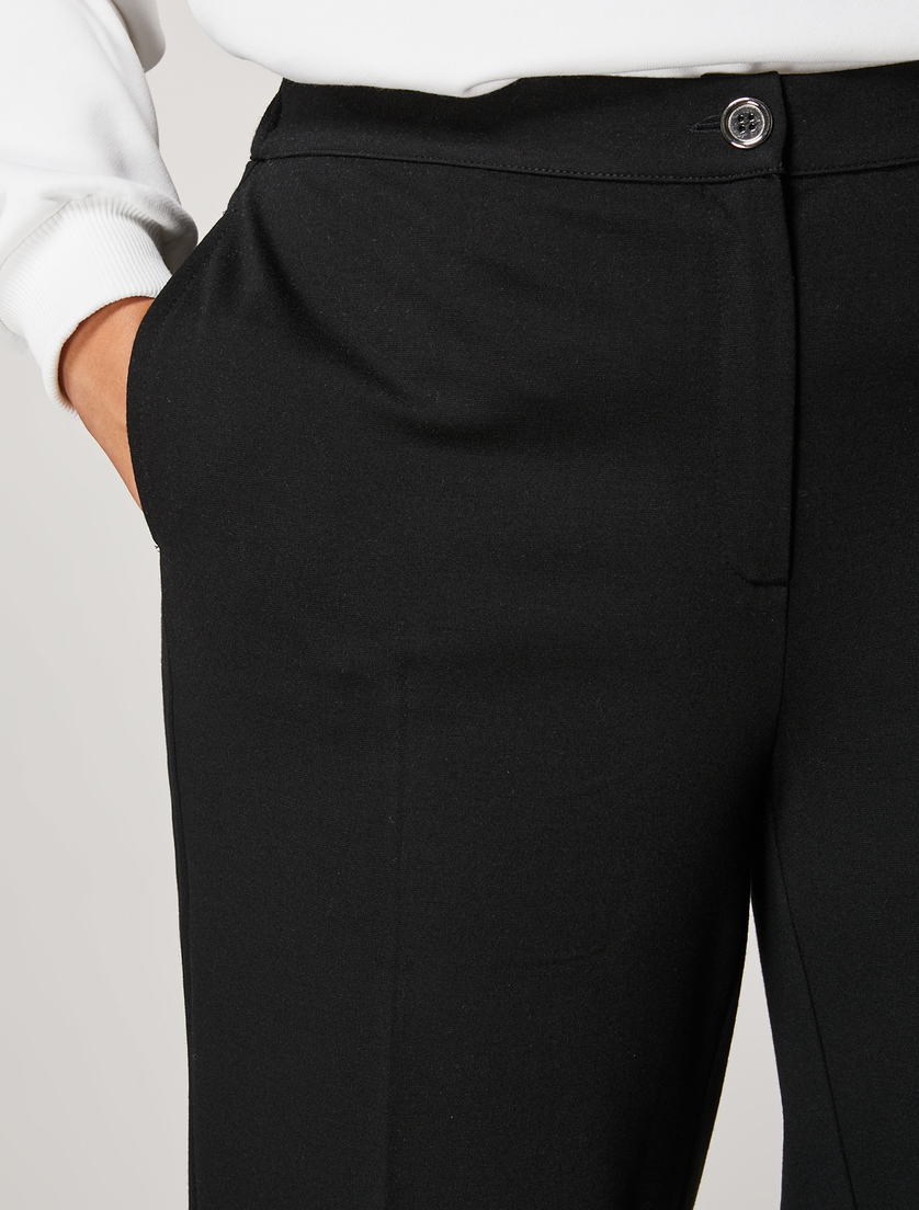 Jersey trousers - Black - Marina Rinaldi - 3
