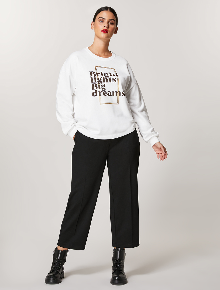 Jersey trousers - Black - Marina Rinaldi