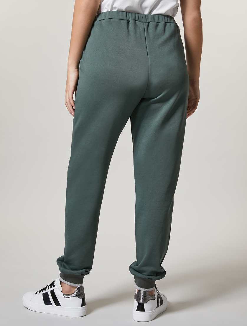 Hose aus Baumwollgemisch - Dunkelgrün - Marina Rinaldi - 4