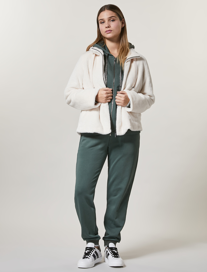 Hose aus Baumwollgemisch - Dunkelgrün - Marina Rinaldi - 5