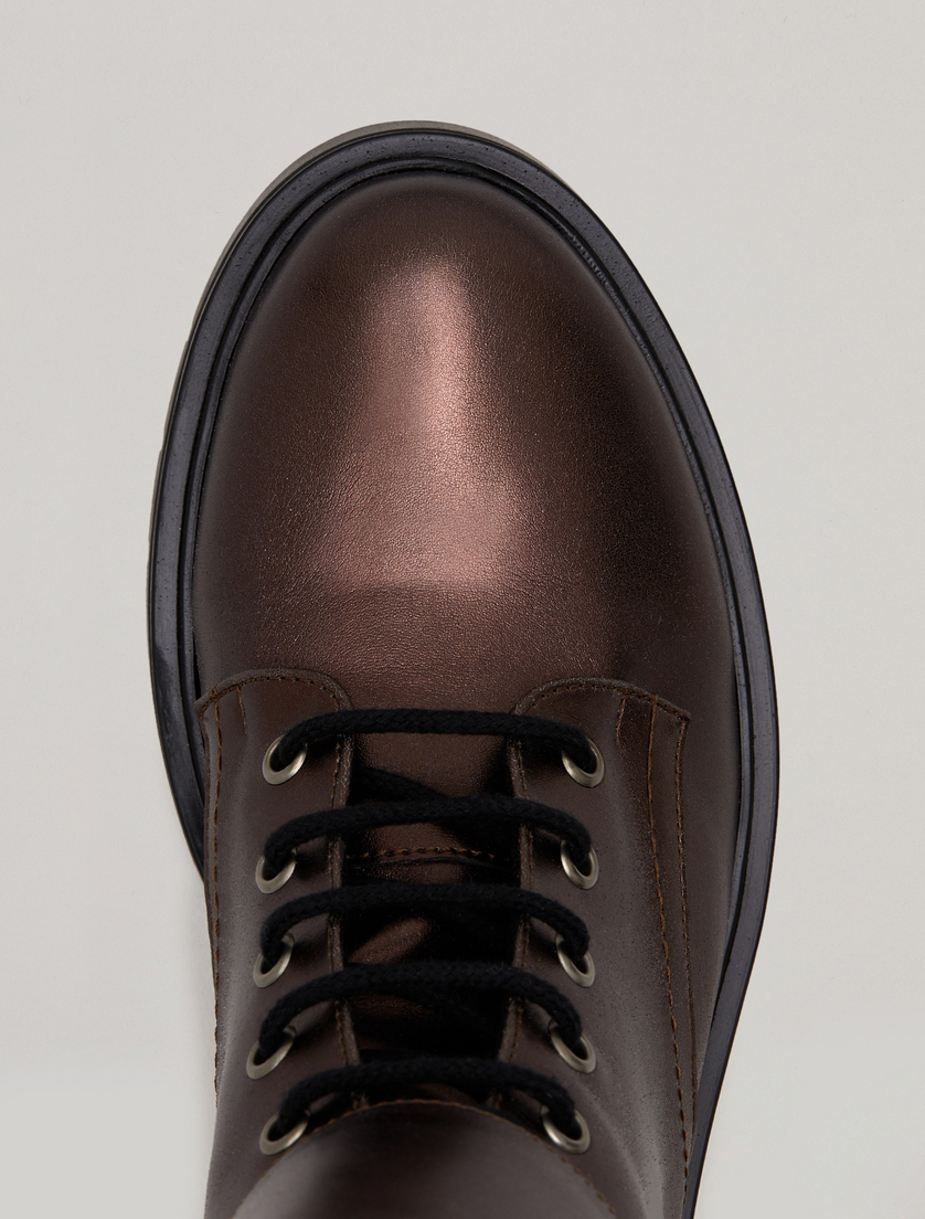 Bottines lamées - Brun foncé - Marina Rinaldi - 4