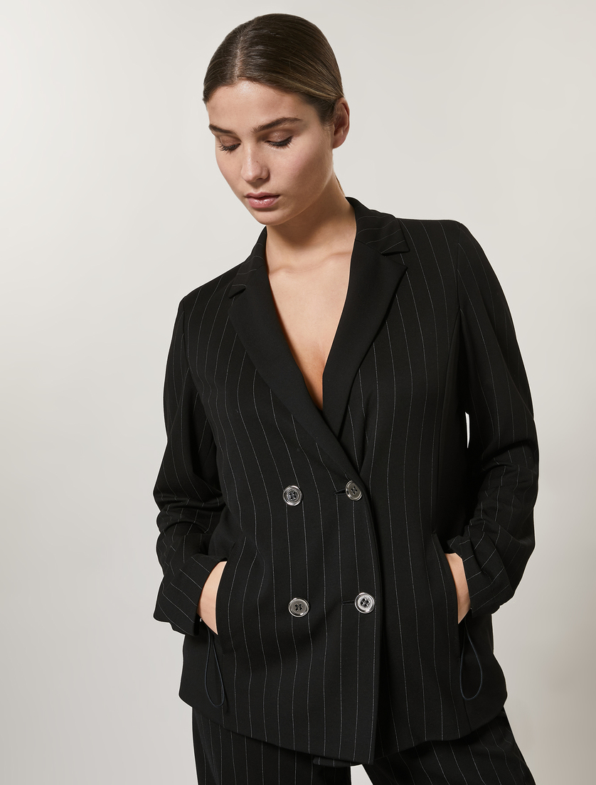 Blazer aus Jersey - Schwarz - Marina Rinaldi