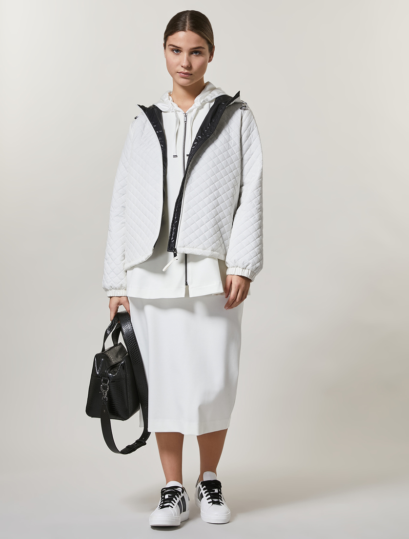 Jersey parka - White - Marina Rinaldi - 4