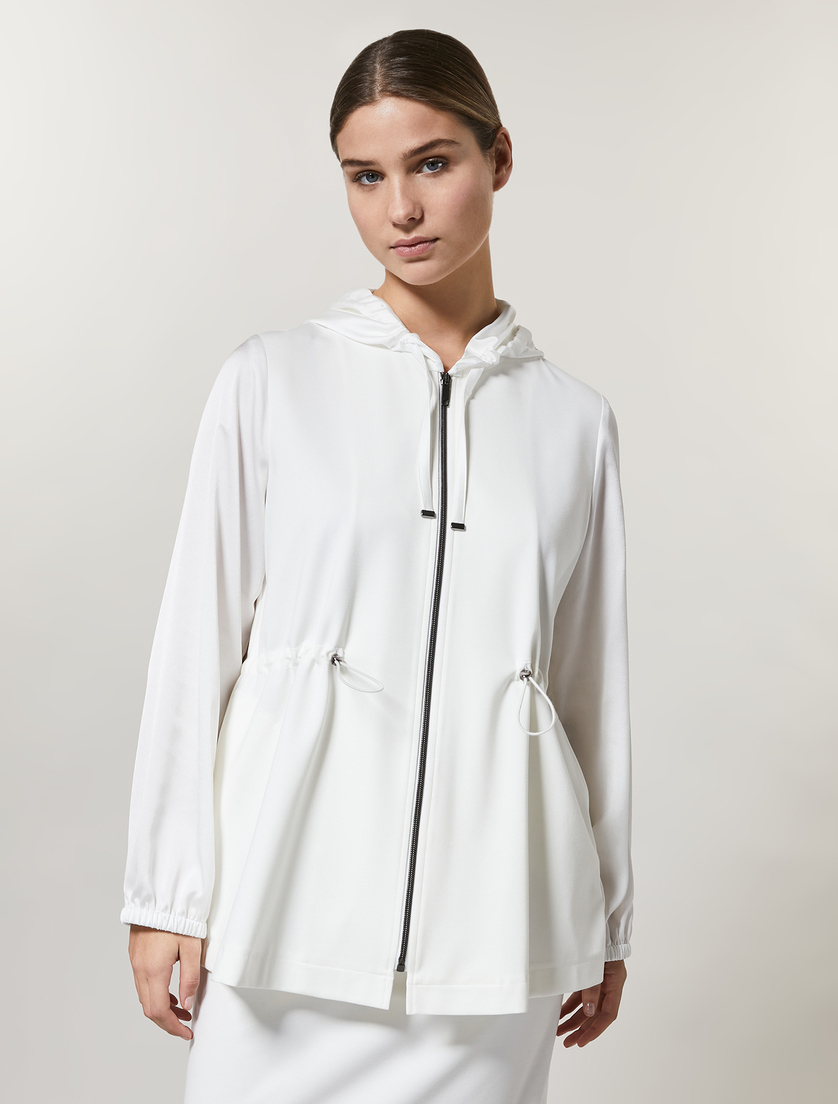 Jersey parka - White - Marina Rinaldi