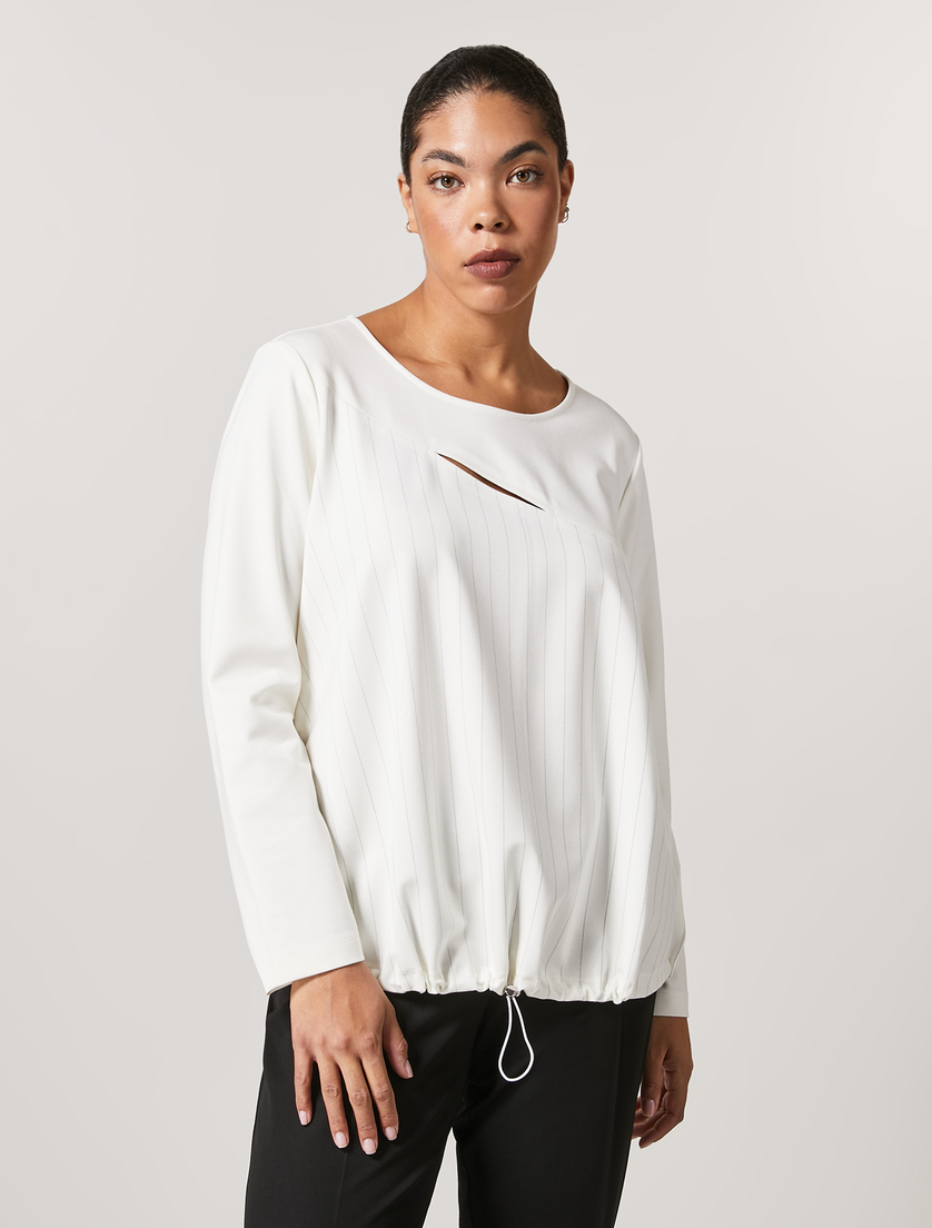 Jersey sweatshirt - White - Marina Rinaldi