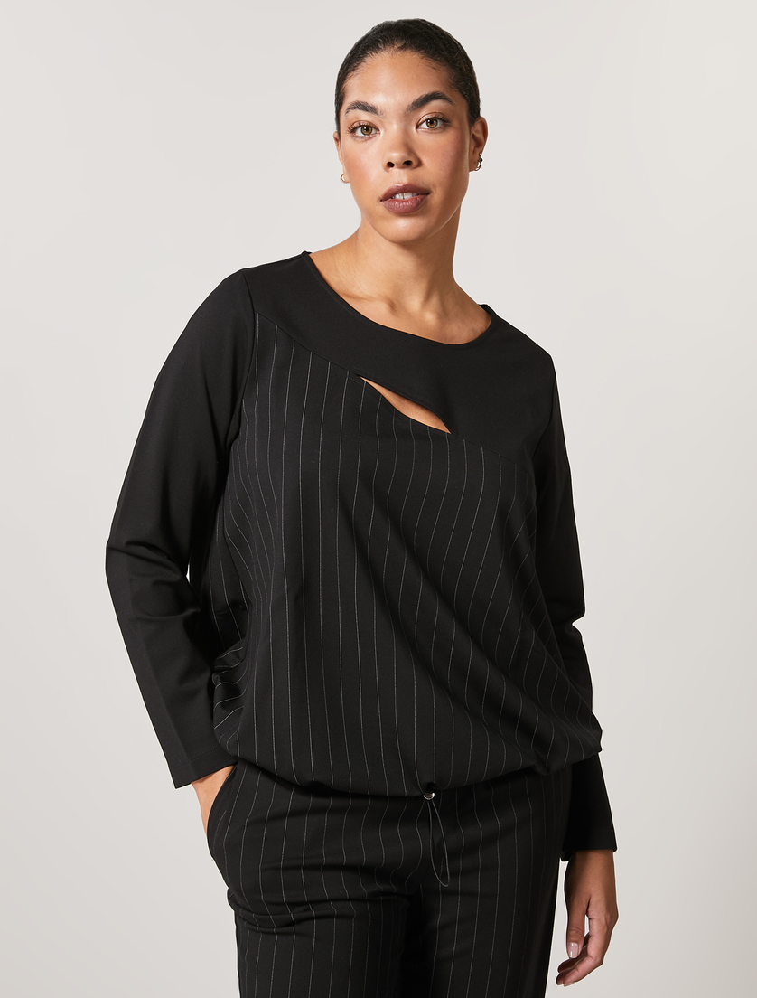 Jersey sweatshirt - Black - Marina Rinaldi